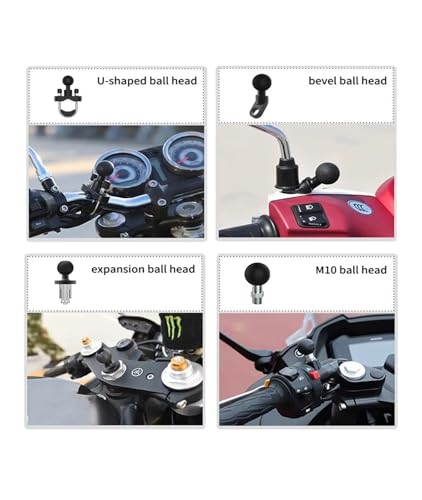 Support fixe GPS pour téléphone portable de moto rotatif à 360 degrés - 5