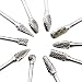 Carbide Burr Set, Tungsten Carbide burr drill Bit Set 10 Pcs Rotary Double Cut Carving Drill with 1/8In Shank and 1/4 In Head for Grinder Drill, Wood-Working Carving, Metal Polishing,Drilling, Etc