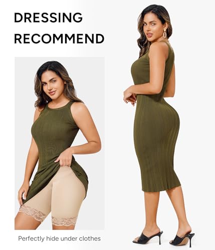 Image of Nebility Shapewear for Women Tummy Control High Waisted Body Shaper Shorts Thigh Slimmer Butt Lifter Panties Underwear