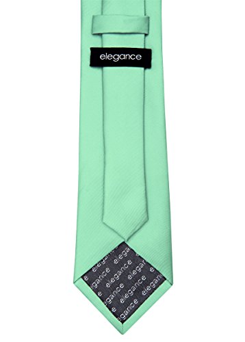 Retreez Men's Solid Plain Color Woven Microfiber 3.15" Tie Necktie - Mint Green #TOP2