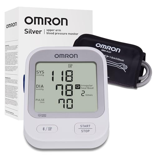 OMRON Silver Blood Pressure Monitor for Home Use & Upper Arm Blood Pressure Cuff - #1 Doctor &...