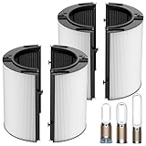 2 Pack 360° Combi 2 in 1 HEPA + Carbon Filter for Dyson HP1 TP09 TP07 TP04 HP04 TP06 HP06 TP4A TP7A PH02 PH01 PH03 PH04 PH3A HP09 HP07 HP10 TP10 HP4A HP7A DP04 Air Purifi-er, 2 in 1 Filters #965432-01