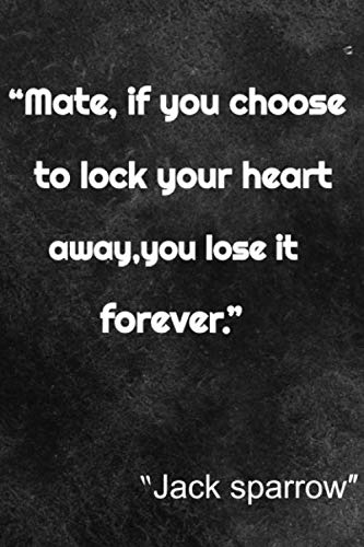 Jack sparrow Journal, lined notebook, high quality paper,: origin...