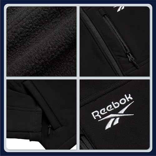 Reebok Boys Soft Shell Jacket - Lightweight Insulated Fleece Lined Softshell Coat and Hooded Windbreaker Jacket for Boys3