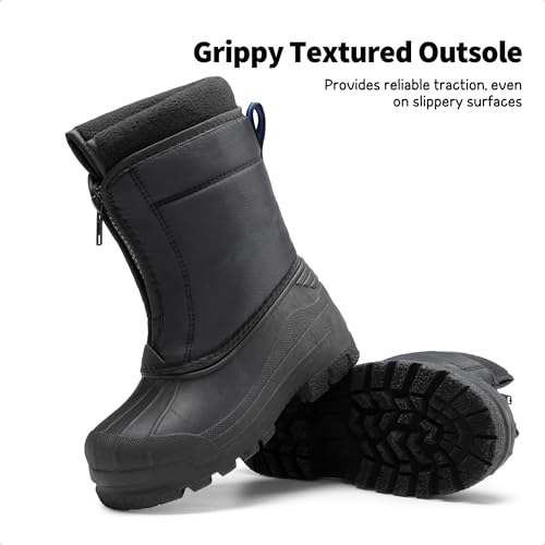 DREAM PAIRS Boys Girls Waterproof Winter Snow Boots for Little/Big Kids,Size 1 Little Kid,Black/Royal,KSTAR by DREAM PAIRS - Image 5