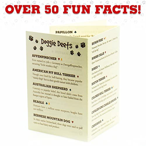 Dogs & Puppies Playing Cards - 100+ Dog & Puppy Illustrations, Two Decks Of Assorted Breeds - Pictures Of Pets For Animal Lovers - Family Games, Hobbies, & Collections - Cute Pet Themed Collectibles #TOP5