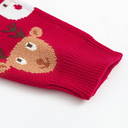 Simplee Kids Baby Boy’s Girl’s Christmas Sweaters Pullover Sweaters Knitted Sweaters For Christmas Holiday Party Winter A-Red #TOP5