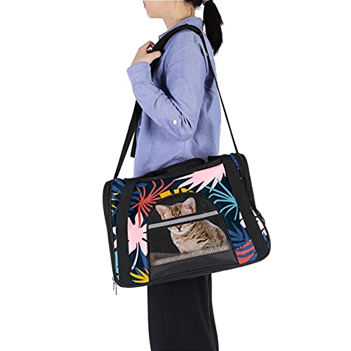 Sac de transport pour animal pliable au design tropical multicolore - 7