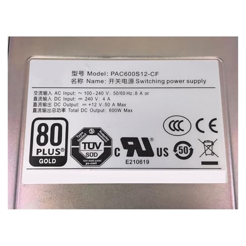 PAC600S12-CF 02312KNA alimentation robuste pour serveurs et réseaux