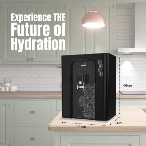 Image of AQUAFRESH NINE LED Display Model 12 L RO | UV | UF | TDS Water Purifier | Black | Multi-Stage Filtration | 10L Storage Capacity | Push-Fit Connectors | Mineraliser