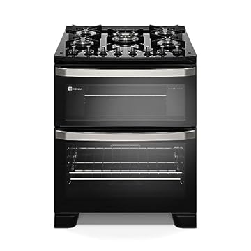 Fogão Electrolux 5 Bocas Experience com PerfectCook360 Preto FE5DP