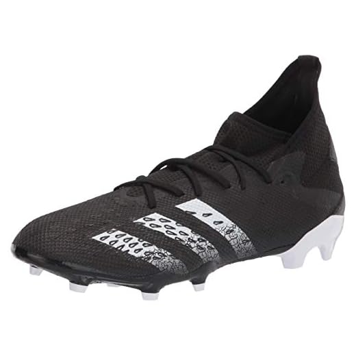 adidas Predator Freak .3 Firm Ground Soccer Shoe (mens) Black/White/Black 9