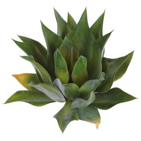 Season’s Need Artificial Agave Plant - Faux Aesthetic Plants for Home Decor, Highly Realistic Fake Agave Plants Without Pot, 20 Inches, Set of 1 - Unpotted Cover
