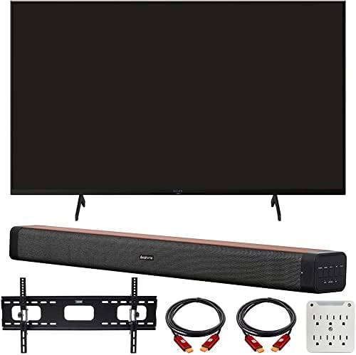 Sony KD85X80K 85″ X80K 4K Ultra HD LED Smart TV 2022 Bundle with Deco Home 60W 2.0 Channel Soundbar, 37″-100″ TV Wall Mount Bracket Bundle and 6-Outlet Surge Adapter
