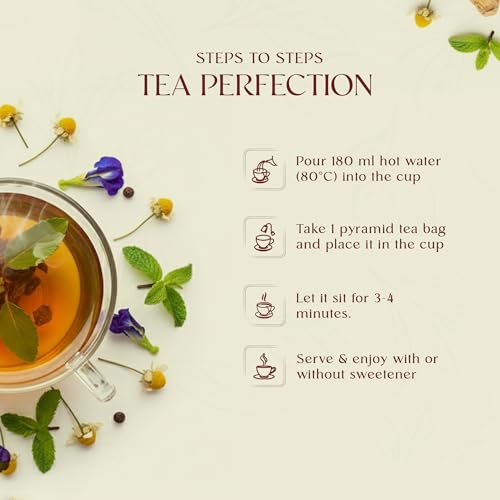 Image of Premium Loose Leaf Herbal Tea Gift Combo Set, Pack of 6 Flavors, 100g Each | Refreshing Aroma, Caffeine Free, Pure Mint, Butterfly Pea, Hibiscus, Orange Ginger, Chamomile Rose & Strawberry Hibiscus Teas