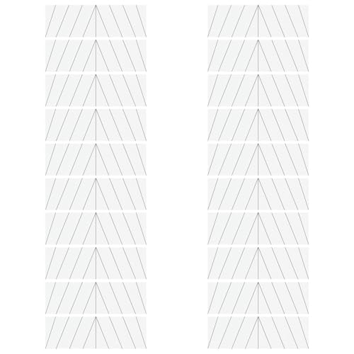 Generic 20 Decorative Wall Stickers, Geometric Design, 7 X 19.6