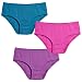 City Threads Little Girls Organic Cotton Brief Underwear For Sensitive Skin and Sensory Friendly Clothing (SPD), Jewel, 4