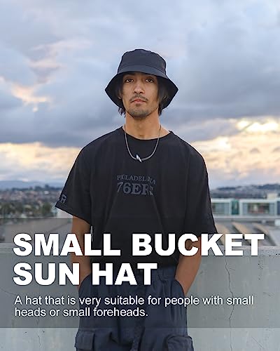 Image of XXL XL L Bucket Hat For Big Heads,M S Quick-Dry Travel Sun Hat With Chin Strap,Lightweight Summer Fisherman Hat Packable