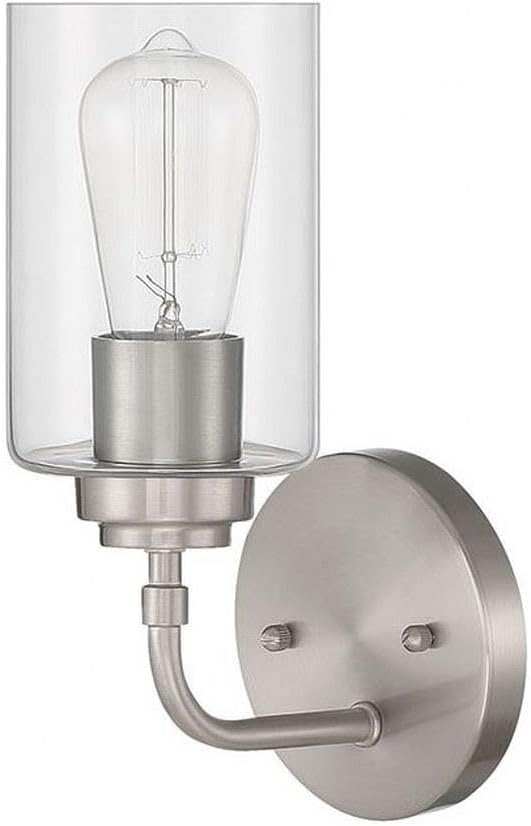 Craftmade Stowe 1 Light Wall Sconce Brushed Polished Nickel