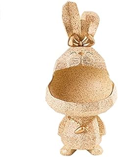 WGYCXJL Key Bowl Candy Bowl Decorative Bowls Rabbit Sculpture Storage Decoration Creative Entrance Key Storage Bowl Living Room Home Decoration Valet Tray