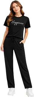 SUMAN TEX Women Cotton Lycra Coord Set | Stretchable Night Suit & Loungewear Set | T-Shirt & Pant Combo | Soft Bio-Washed ... Price In India