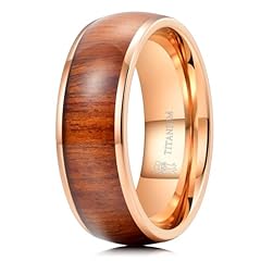 8mm Rose Gold& Koa Wood