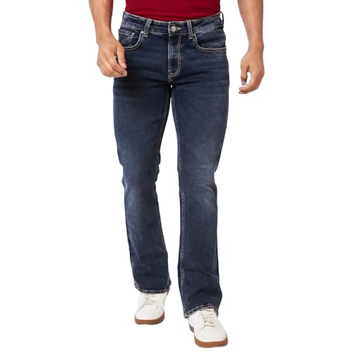 Image of Spykar Men's Rafter Boot Cut Mid-Rise Casual Jeans