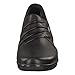 Clarks womens Hope Roxanne Loafer, Black Leather, 9.5 US