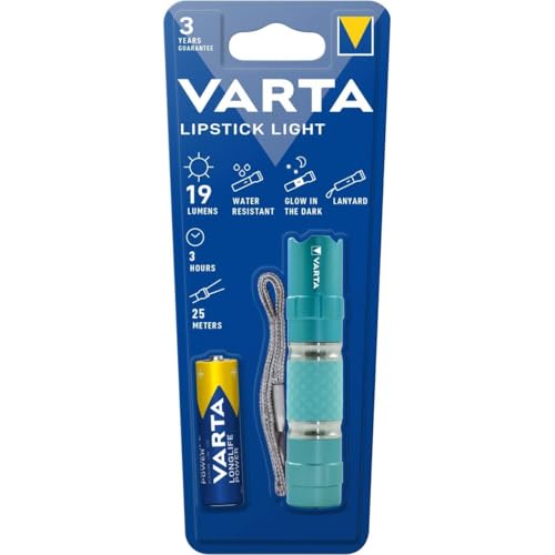 Varta Torche LED Lipstick Light AAA Incluse- coloris aléatoire
