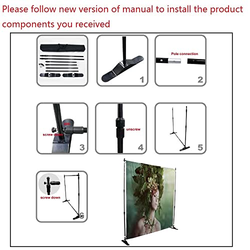 Displayfactory Backdrop Banner Stand Step And Repeat Backdrop Stand,8 X 8 Ft Adjustable Telescopic Display Stand For Trade Show,Photo Booth,Wall Exhibitor Background With Carrying Bag #TOP2