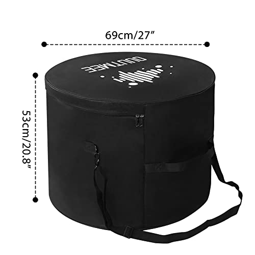 Ouutmee Bass Drum Bag For Tom 22”X18”/24”X18”/20”X18” Luxurious Padded Travel Drum Case Gig Bag With Adjustable Strap #TOP5