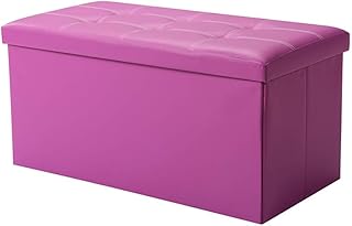 Foot Stool Footrest Storage Stool - Rectangular Folding Bed end Stool Storage Stool Multifunctional Storage Stool Stool Changing his Shoes Stool seat 85L (76 * 3