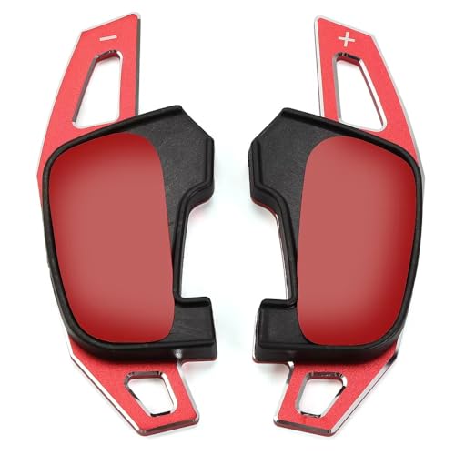 �p�h���V�t�^�[ ���� Compatible With POLO For Scirocco For J&etta GLI �Ԃ̃X�e�A�����O�z�C�[���p�h���V�t�g�g��(Red)