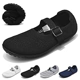Wizshoe Damen Barfuß Ballerinas Elegante Bequeme Flache Schuhe für Breite...