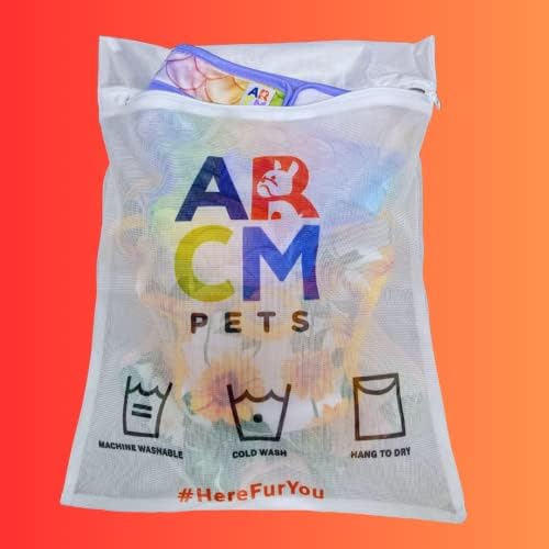Image of ARCM Pets No Tail Hole Washable Pet Diapers, Dog Diapers Female & Baby Goat Diapers-Ultra Absorbent, Premium Doggie Diapers & Adjustable Waist Diapers for Small Dogs (Pink)