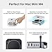 UGREEN Dock & Stand for Mac mini M4/ M4 Pro with NVMe SSD Enclosure, 3 USB A 10Gbps, USB C Data Port, SD Card Reader, Silver