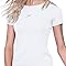 SPEEDO Camiseta Dry Fit Feminina Manga Curta Esportiva T-Shirt Interlock Basic, M, Branco
