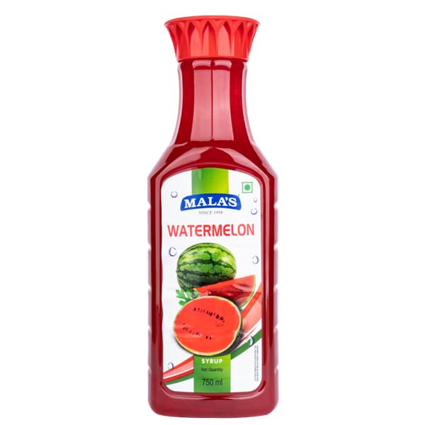 Indian Mala Fruit Syrup | 750ml (25 fl oz) (750ml, Watermelon)