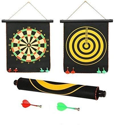 ANG Magnet Dart Board Game for Kids,Double Sided Magnet Dart Board with Darts, Size- 12 Inches 2