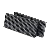 Woodriver Acrylic Honeycomb Knife Scale - Black - 3/8' X 2' X 5' - 2-Piece
