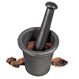 CTcar Mörser-Stößel Set 3,6KG | Aus Schmiedestahl | Für Goldwaschen, Mineralienzerkleinerung &...