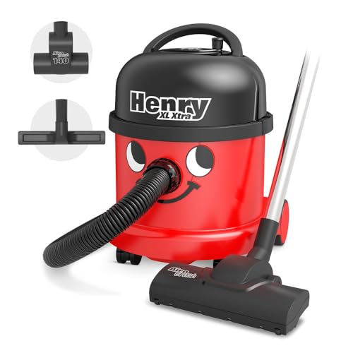 Henry XL Xtra, HVR370-11, Cylinder Vacuum Cleaner, Red and Black, 620w, 15 Litres