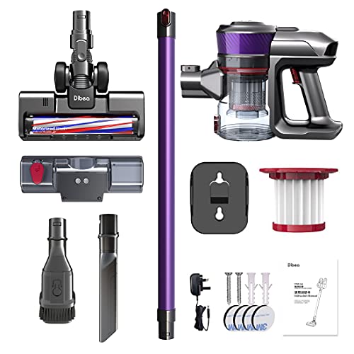 Aspirateur sans Fil Dibea, aspirateur Balai 26 kPa avec Un Maximum de 40 Minutes de Batterie Amovible, Poubelle Extra Large, extrêmement Silencieux et léger avec essuyage D18E - Image 6