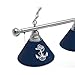 HBS US Naval Academy (Navy) 3 Shade Billiard Light with Chrome Fixture by The Holland Bar Stool Co.