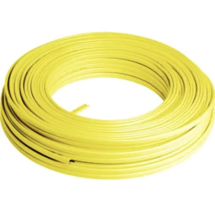 12/2 NM-B, 250 Foot Coil, Two 12 Gauge Conductors (Black & White) Plus Ground, Yellow Jacket, Non-Metallic, Sheathed Cable, Residential Indoor Wire, Used for Wiring Swiches, Outlets and Other Loads