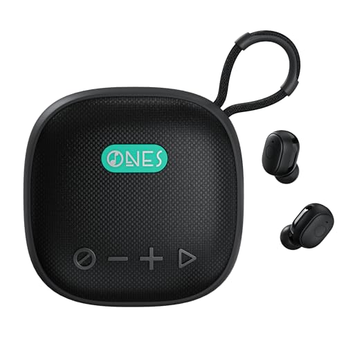 ONES MusPlay BT Wireless Speaker with Earbuds 2-in-1, Hi-Res...
