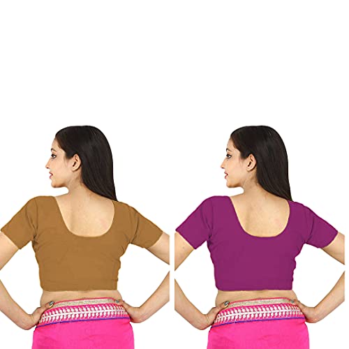 Image of Namita Women's Rubia Cotton Solid Half Sleeve Blouse