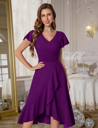 Image of DRESSTELLS Women's Cocktail Dresses 2026, Formal Fall Wedding Guest Dress