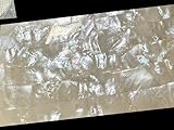 GOMMO Pure White Mother of Pearl Nacre Shell Adhesive Veneer Sheet for Inlay Craft (240mm x 140mm)