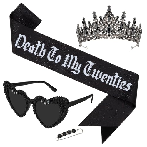 TIOSRU Death to My 20s Decorations Rip 20s Birthday Decorations